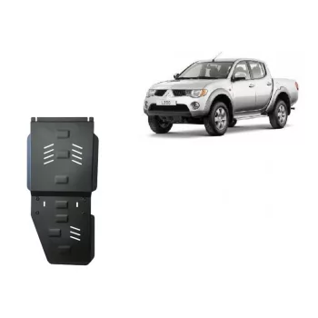   Mitsubishi L200 2005-2015 SCUT Steel Gearbox and differential skid plate