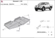 Mitsubishi L200 2005-2015 SCUT Steel Gearbox and differential skid plate