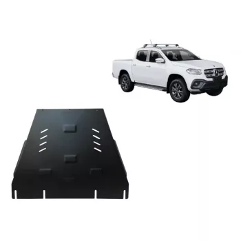   Mercedes X-Klasse 2017-2020 SCUT Steel Gearbox and differential skid plate