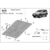 Nissan Terrano II 1992-2007 SCUT Steel Gearbox skid plate