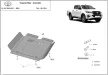 Toyota Hilux Invincible 2021-2025 SCUT Steel Gearbox skid plate