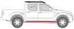 Küszöb javító lemez kétoldali - NISSAN NAVARA D40 01.05-01.15