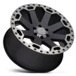 Alloy Wheel 17x9 ET-12 5x127 Matte Black W/ Machined Dark Tint Warlord Black Rhino
