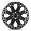 Alloy Wheel 17x9 ET-12 5x127 Matte Black W/ Machined Dark Tint Warlord Black Rhino