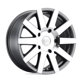   Alloy Wheel 18x8 ET48 5x130 Gloss Gunmetal W/ Mirror-cut Face Journey Black Rhino