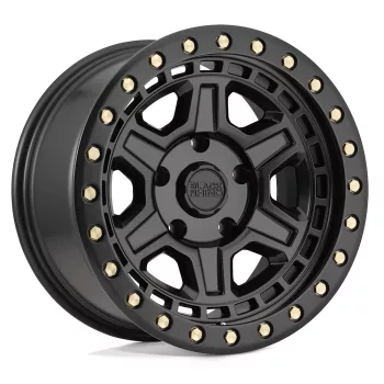   Alloy Wheel 18x9.5 ET12 6x139,7 Matte Black W/ Brass Bolts Reno Black Rhino