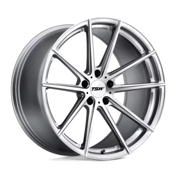   Alloy Wheel 20x9 ET30 5x114.3 Bathurst Silver W/ Mirror CUT Face TSW