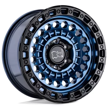   Alloy Wheel 20x9.5 ET12 8x165.1 Cobalt Blue W/ Black Ring Sentinel Black Rhino