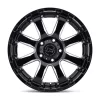   Alloy Wheel 22x10 ET-12 6x139.7 Gloss Black W/ Milled Spokes Sierra Black Rhino