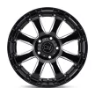 Alloy Wheel 22x10 ET-12 6x139.7 Gloss Black W/ Milled Spokes Sierra Black Rhino
