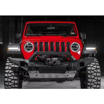   RIVAL4x4 aluminium front bumper with winch holder Jeep Wrangler JL, JK; Jeep Gladiator JT