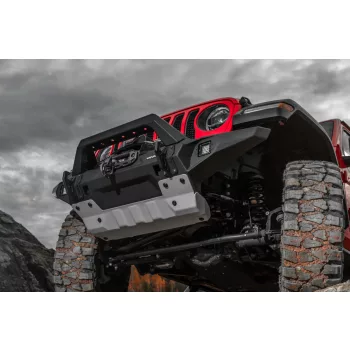   RIVAL4x4 aluminium front bumper with winch holder and LED Jeep Wrangler JL, JK; Jeep Gladiator JT