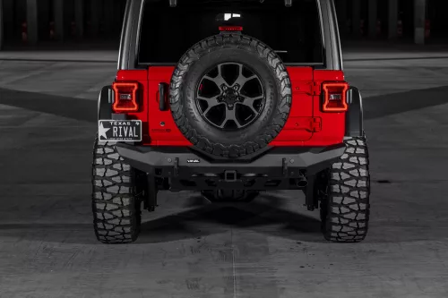 RIVAL4x4 aluminum rear bumper -Stubby- Jeep Wrangler JL 2018->