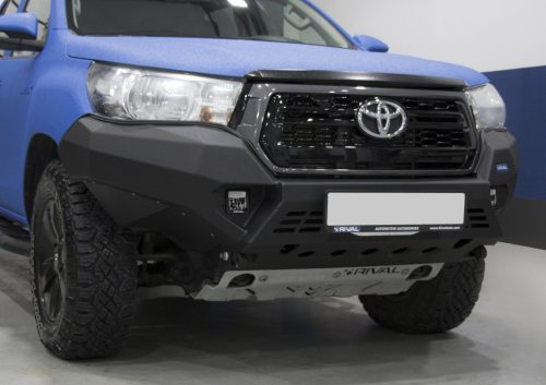 RIVAL4x4 aluminium front bumper with winch holder and LED Toyota Hilux Rocco 2019->