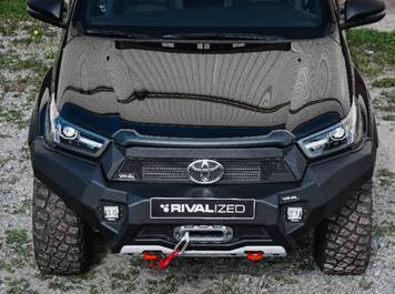 RIVAL4x4 aluminium front bumper with winch holder Toyota Hilux Rocco/Invincible 2021->