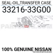 Front drive shaft transfer case rubber seal for Nissan Patrol Y60