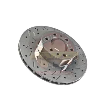   Terrain Tamer T/T Drilled and tapped cooled rear brake disc HD Toyota Landcruiser FZJ HDJ UZJ 100 1998->