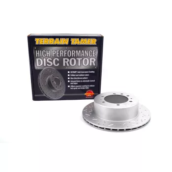   Terrain Tamer T/T fúrt és mart hűtött féktárcsa hátsó (kivéve 4.8L Efi benzines) Nissan Patrol Y60 1987-> Y61 1997->