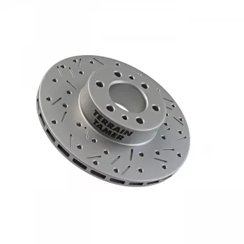   Terrain Tamer T/T fúrt és mart hűtött féktárcsa első Toyota Landcruiser FZJ HZJ 105 76 FZJ HDJ HZJ VDJ 78 79 HZJ 71 74 76 VDJ 76 1998->