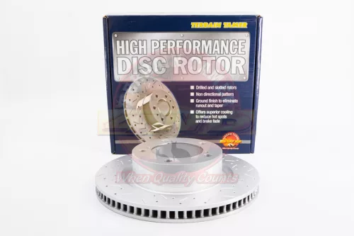 Terrain Tamer T/T fúrt és mart hűtött féktárcsa első 354mm 18 és20" Könnyűfém felnihez Toyota Landcruiser GRJ URJ VDJ 200 2015-> Tundra 2006->