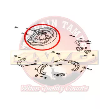   Terrain Tamer Kézifék konzol hátsó bal oldali tárcsafékhez Toyota Landcruiser FZJ HZJ VDJ 76 78 79 1999->