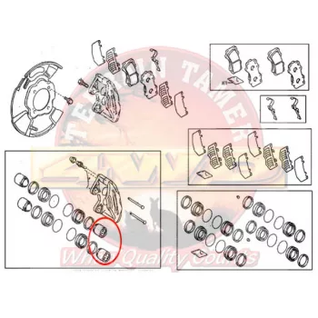   Terrain Tamer Féknyereg dugattyú első (Piston Caliper Front) Toyota Hilux GGN KUN 25 KUN TGN 26 36 2004->