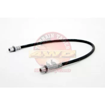   Terrain Tamer Fékcső első jobb vagy bal oldali 200 mm-el hosszabb mint a gyári (Brake Hose Front R/H Or L/H 200Mm Longer Than Original) Toyota Hilux LN 106 46 60 61 65 RN 105 36 46 YN 106 60 63 65 67 1979-1998