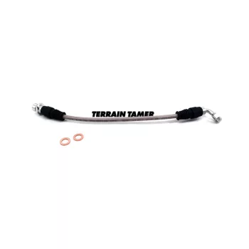   Terrain Tamer Fonott fékcső hátsó jobb oldali ABS nélküli modellhez (Braided Brake Hose Rear R/H Without Abs) Toyota Landcuriser VDJ 76 78 79 2007-2012