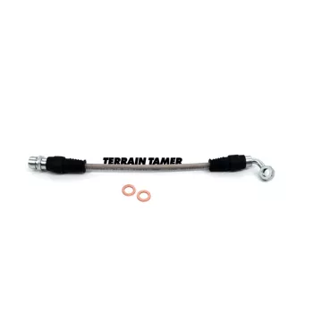   Terrain Tamer Fonott fékcső hátsó bal oldali ABS-el és VSC-vel szerelt modellekhez ( Braided Brake Hose Rear L/H Suits Abs & Vsc) Toyota Landcruiser VDJ 76 78 79 2012->