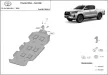 Toyota Hilux Invincible 2021-2025 SCUT Aluminium Fuel tank skid