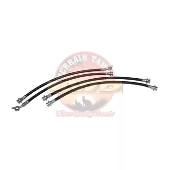   Terrain Tamer Fékcső készlet első és hátsó 50 mm-el hosszabb, mint a gyári (Hose Kit Brake Front And Rear 50Mm Longer Than Original) Nissan Navara D40 2006->