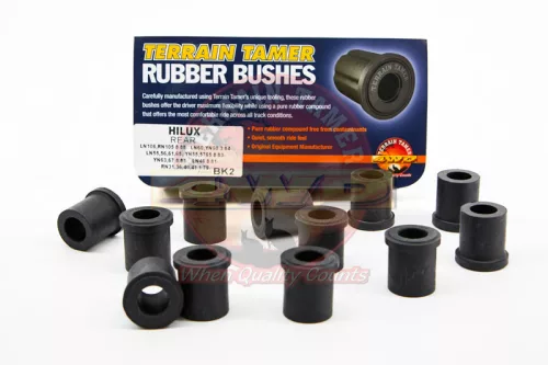 Terrain Tamer gumi szilentkészlet hátsó Toyota Hilux LN 105 106 46 55 56 60 61 65 RN 105 30 31 36 40 41 46 YN 55 57 60 63 65 67 1978->