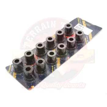   Terrain Tamer POLI szilentkészlet rugóbillenőhöz hátsó Nissan Patrol laprugós Y60 Y61 első hátsó Toyota Landcruiser BJ FJ HJ 40 42 45 46 60 70 71 73 74 75 1980-> FZJ HZJ 70 73 75 1990->