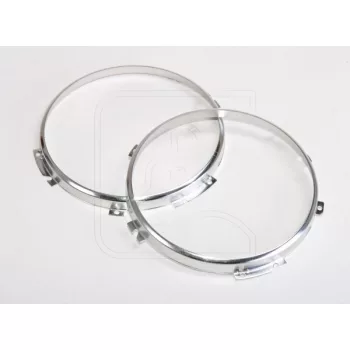   Bearlight stainless headlight rims for 7" Land Rover Defender main lights