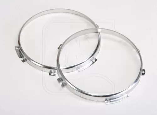 Bearlight stainless headlight rims for 7" Land Rover Defender main lights