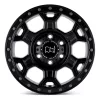   Alloy Wheel 17x8 ET38 6x130 Matte Black W/ Gunmetal Bolts Midhill Black Rhino