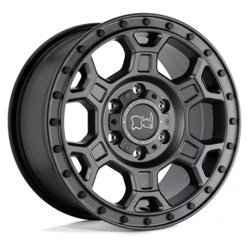  Alloy Wheel 17x8 ET45 6x130 Matte Gunmetal W/ Black Bolts Midhill Black Rhino