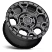 Alloy Wheel 17x8 ET45 6x130 Matte Gunmetal W/ Black Bolts Midhill Black Rhino