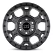 Alloy Wheel 17x8 ET45 6x130 Matte Gunmetal W/ Black Bolts Midhill Black Rhino