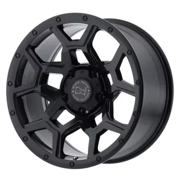   Alloy Wheel 17x8 ET35 5x114.3 Matte Black Overland Black Rhino