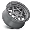 Alloy Wheel 17x9 ET0 5x127 Battleship Gray W/ Black Ring Kelso Black Rhino