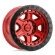 Alloy Wheel 17x9 ET0 5x127 Candy RED W/ Black Ring & Bolts Reno Black Rhino