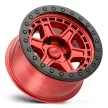 Alloy Wheel 17x9 ET0 5x127 Candy RED W/ Black Ring & Bolts Reno Black Rhino