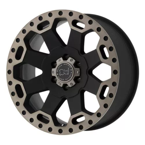 Alloy Wheel 18x8 ET35 5x120 Matte Black/Machine Dark Warlord Black Rhino