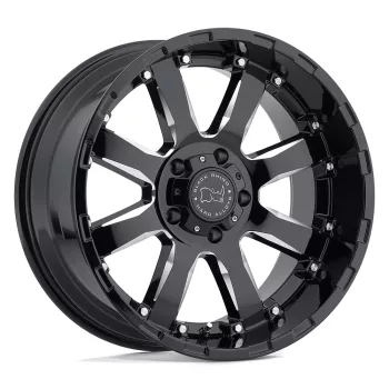   Alloy Wheel 18x9 ET12 6x139,7 Gloss Black W/ Milled Spokes Sierra Black Rhino