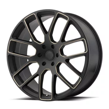   Alloy Wheel 20x9 ET25 5x150 Matte Black/Dark Tint Milled Kunene Black Rhino