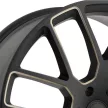 Alloy Wheel 20x9 ET25 5x150 Matte Black/Dark Tint Milled Kunene Black Rhino