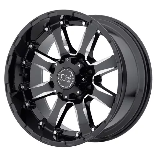 Alloy Wheel 20x9 ET12 6x135 Gloss Black Milled Sierra Black Rhino