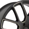   Alloy Wheel 22x9.5 ET20 5x139.7 Matte Black/Dark Tint Milled Kunene Black Rhino
