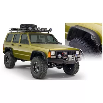 Front and rear fender flares RealTruck Bushwacker Flat Style